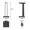 Dual USB Port RGB Gaming Headset Stand 10 Lighting Modes 35mm Audio Port PC Headphone Hanger for