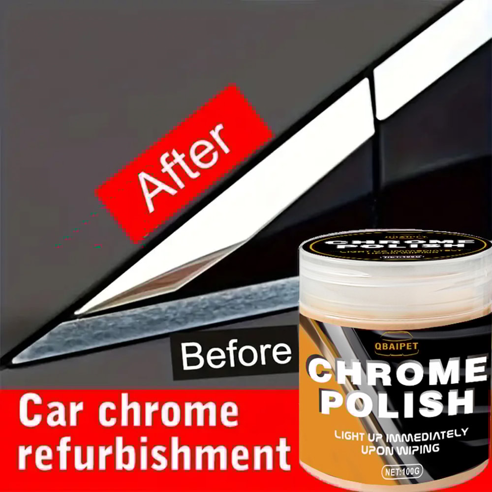car Restoration Paste Metal Polish Cream for Wheels, Door Handles & Window Trim Auto Detailing Essential