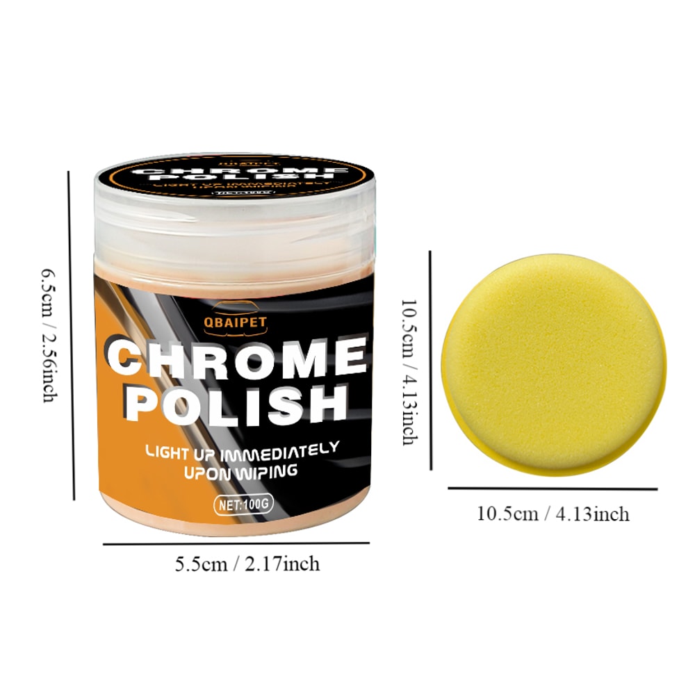 car Restoration Paste Metal Polish Cream for Wheels, Door Handles & Window Trim Auto Detailing Essential