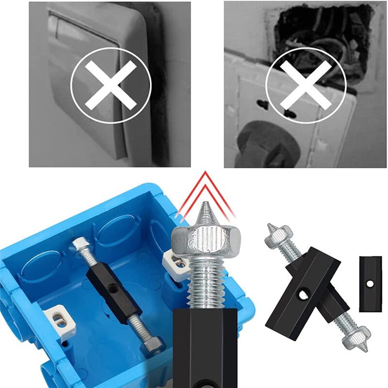 Cassette Screw Support Rod Electrical Box Repairer Wall Mount Box Repair Electrical Accessories 5