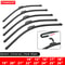 Universal Hook-Type Car Windshield Wiper Blades, Soft Rubber Frameless & Bracketless Design for 0-Streak Wiping