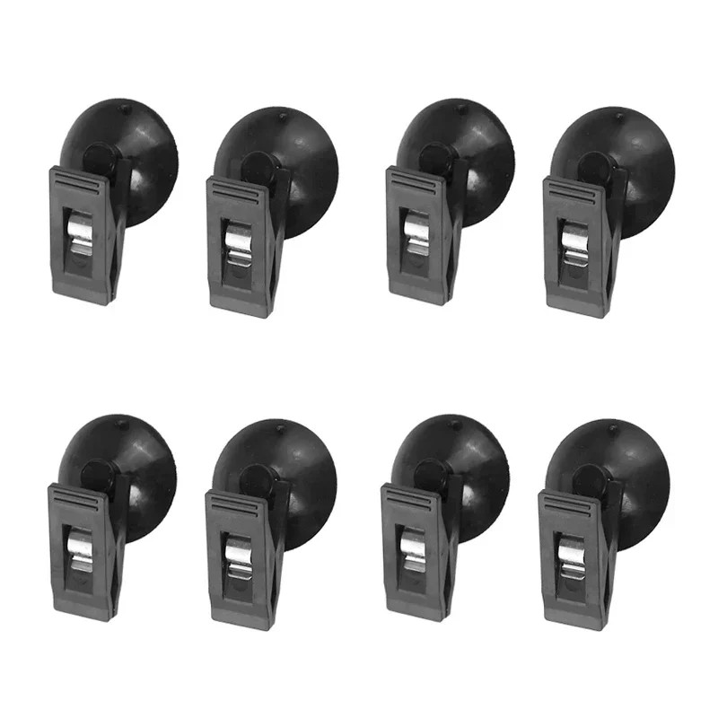 Car Interior Window Clip Black Suction Cap Clip For Sunshade Towel  Ticket Holder 3