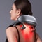 Neck Shoulder Massager With Heat Shiatsu Kneading Deep Tissue Pain Relief Red Light Therapy 0