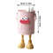 Cute Desk Pen Holder,Playful Cartoon Design with Bonus Letter Stickers,Perfect for Office, Home, or School Organization