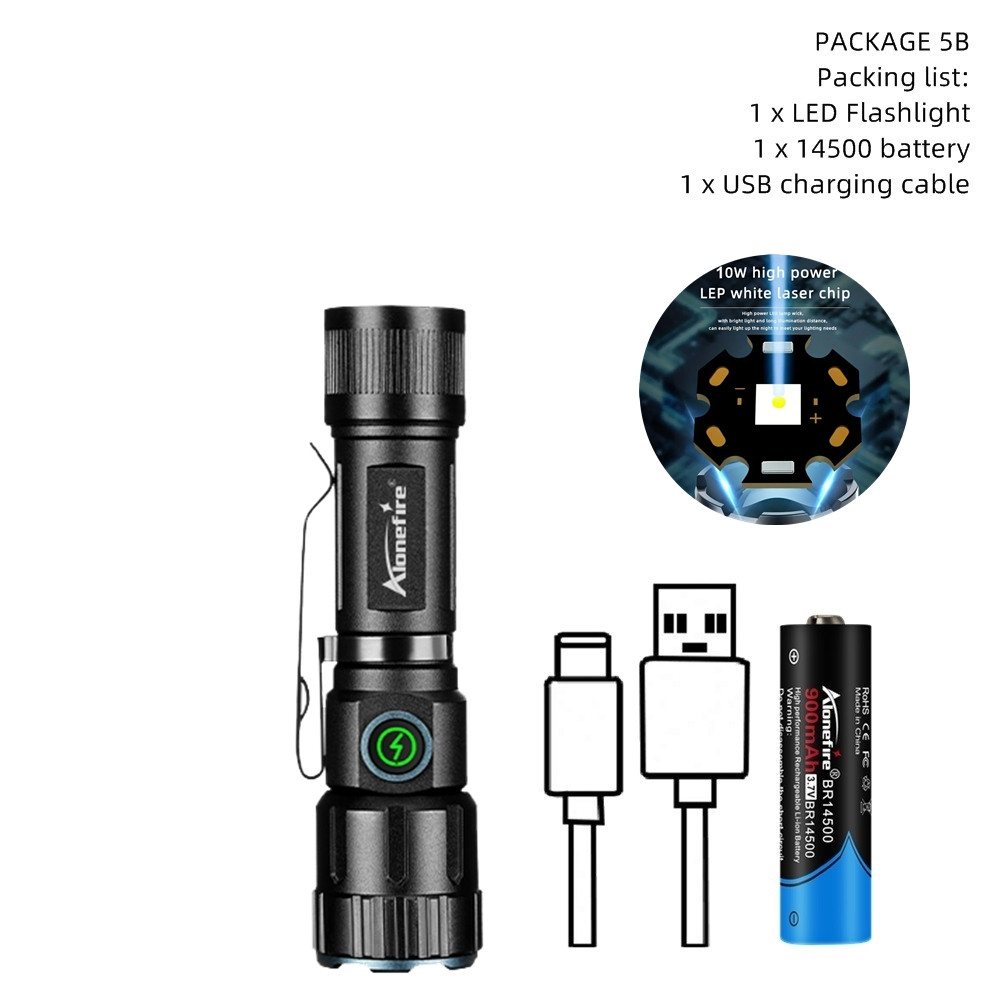 Mini Zoom Flashlight X80 High Bright White Beam Light Rechargeable Pocket Magnet Torch For Outdoor  6