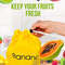 Durable Yellow Banana Storage Bags Insulated Fruit  Vegetable FreshKeep Bundle With Pocket Drawstri 3