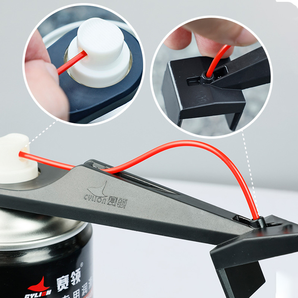 Motorcycle Chain Oiler Spray Gear MessFree Lube Applicator Cleaner Maintenance Tool 1