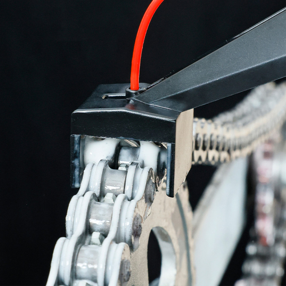 Motorcycle Chain Oiler Spray Gear MessFree Lube Applicator Cleaner Maintenance Tool 4