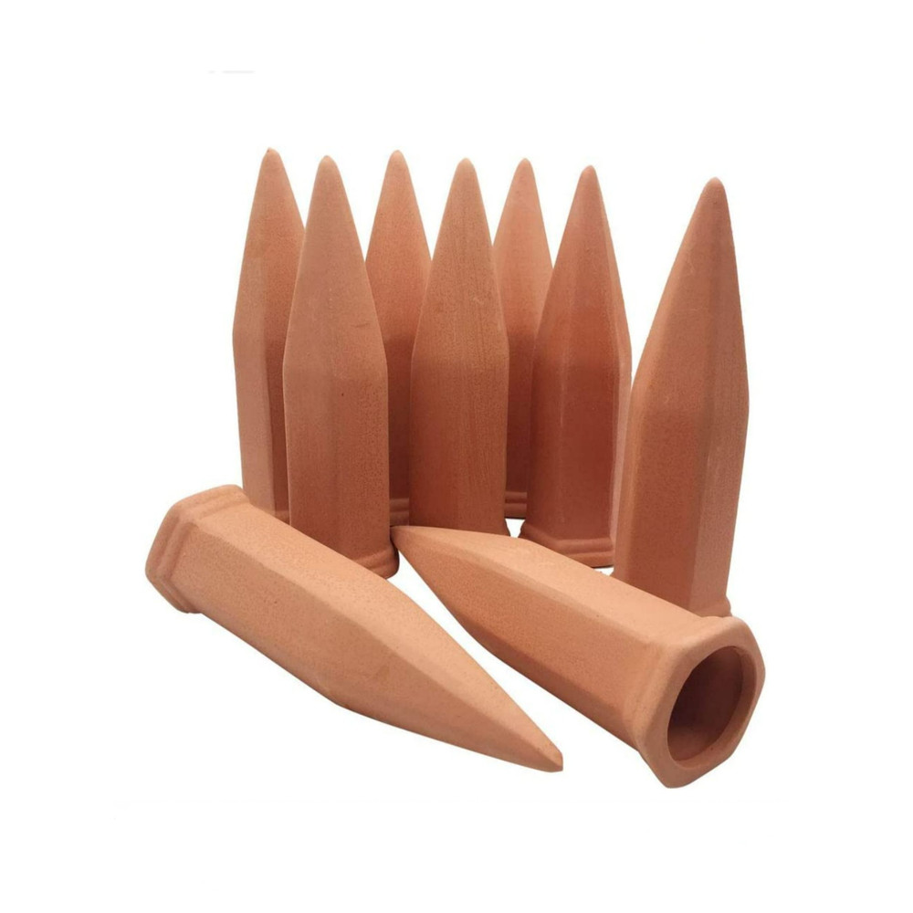 SelfWatering Plant Stakes Terracotta Automatic Plant Waterer Devices For Indoor Outdoor Plants 5