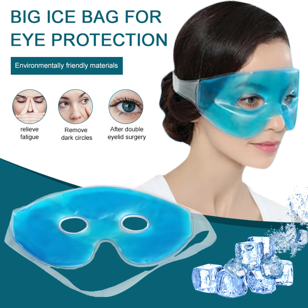 Cooling Ice Eye Mask For Fatigue Relief Dark Circles Reusable Cold Eye Mask For Puffy Eyes Relaxin 2