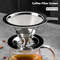 Stainless Steel Reusable Coffee Filter Portable DoubleLayer Paperless Pour Over Dripper For Easy Cl 1