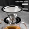 Stainless Steel Reusable Coffee Filter Portable DoubleLayer Paperless Pour Over Dripper For Easy Cl 1