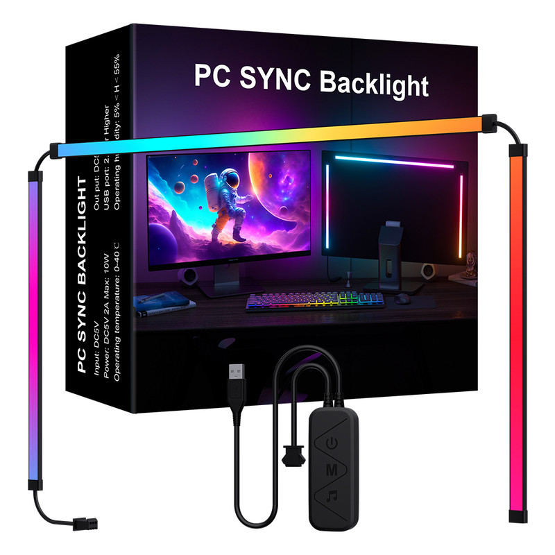 Smart Ambient TV PC Display Sync LED Strip Light RGB ColorChanging Backlight For Monitors DIY Gamin 0