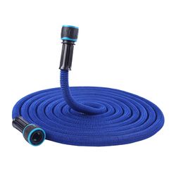 expandable water hose 25ft to 75ft, heavy-duty flexible hose for garden, car wash & lawn care, includes spray gun