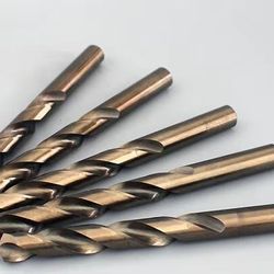 10pcs 1.0mm-3.0mm m35 hss-co cobalt drill bits set, high speed steel twist drill bits for stainless steel