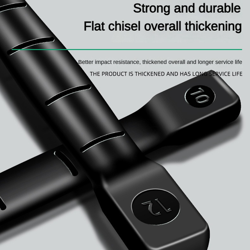 Heavy Duty Flat Chisel for Masonry & Concrete, Chrome Vanadium Steel Engraving Cut Tool with Secure Hand Guard