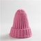 Trendy Knitted Beanie, Solid Color Winter Hat, Warm Ear Protection for Men and Women, Chunky Curl Edge Hood