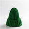 Trendy Knitted Beanie, Solid Color Winter Hat, Warm Ear Protection for Men and Women, Chunky Curl Edge Hood