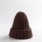 Trendy Knitted Beanie, Solid Color Winter Hat, Warm Ear Protection for Men and Women, Chunky Curl Edge Hood