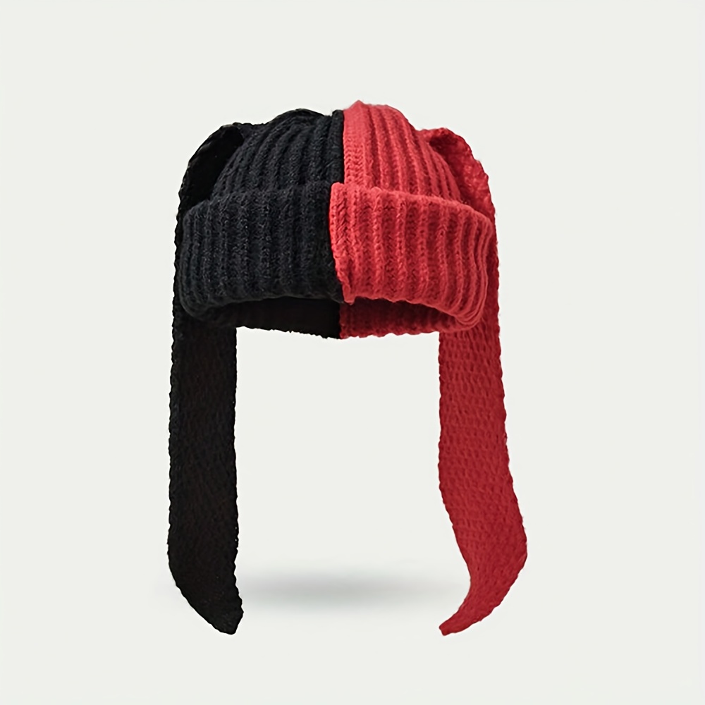 Cute Rabbit Ear Hat, Women's Long Ear Winter Cap, Animal Themed Warm Clothing Accessories