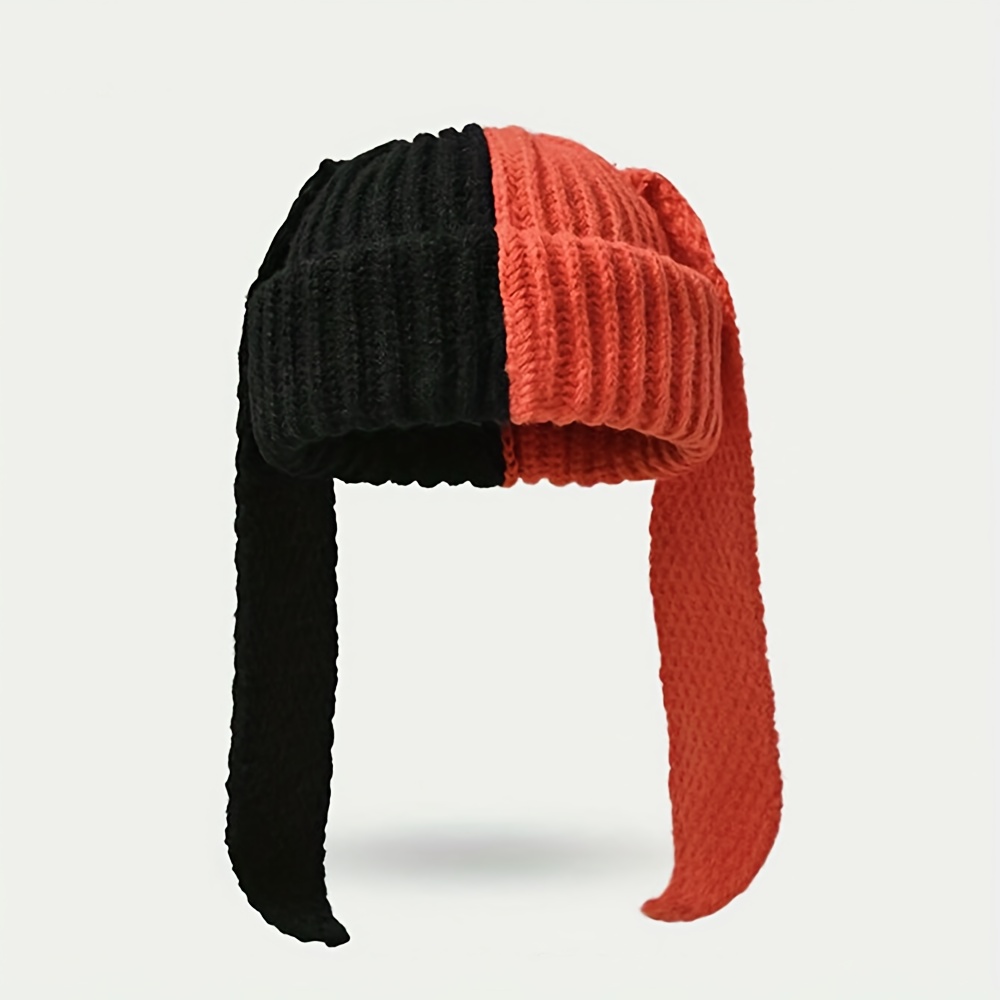 Cute Rabbit Ear Hat, Women's Long Ear Winter Cap, Animal Themed Warm Clothing Accessories