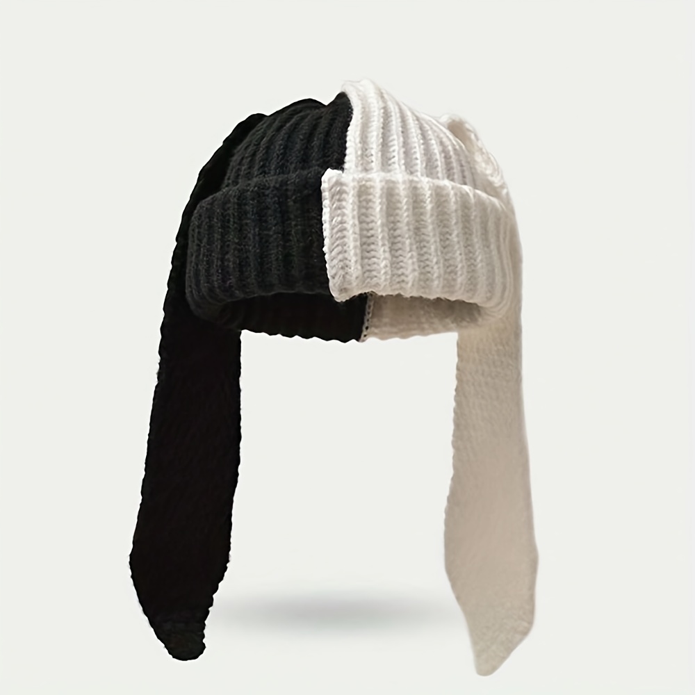 Cute Rabbit Ear Hat, Women's Long Ear Winter Cap, Animal Themed Warm Clothing Accessories