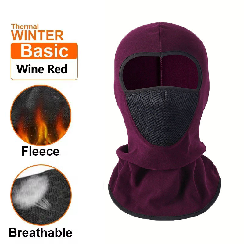 Thermal Winter Balaclava, Warm Fleece Face Mask for Cycling, Motorcycle, Skiing, and Outdoor Sports