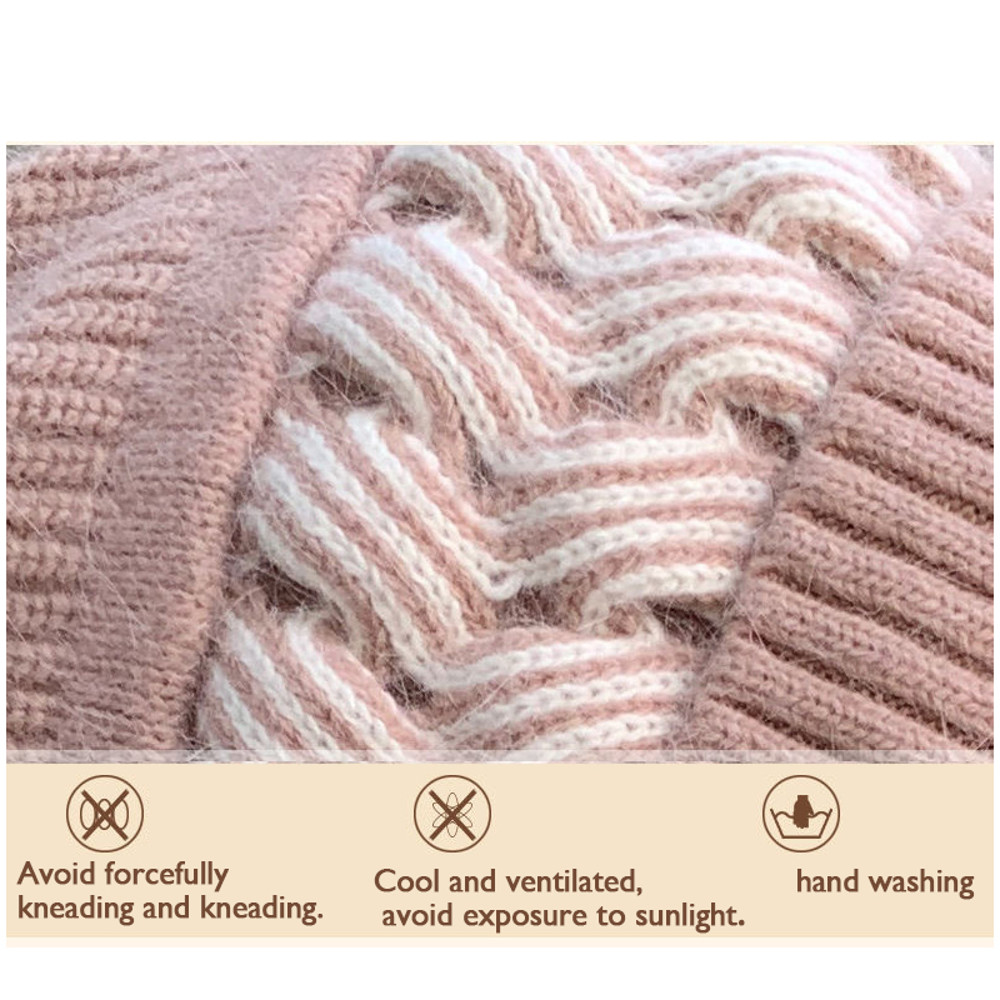 Knitted Scarf Beanie, Womens Winter Neck Warmer, Lovely Cold Protective Ear Protection