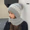 Knitted Scarf Beanie, Womens Winter Neck Warmer, Lovely Cold Protective Ear Protection
