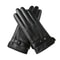 Mens Winter Gloves, Touch Screen, Windproof, Driving, Keep Warm, Black Mittens for Autumn and Business
