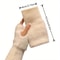 Luxury Knitted Gloves for Women, Soft Winter Half Finger Gloves, Warm Plush Wrist Mittens, Solid White Fingerless
