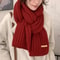 Thick Cable Knit Scarf, Chunky Winter Wrap for Women and Men, Luxury Feel Neckerchief for Travel