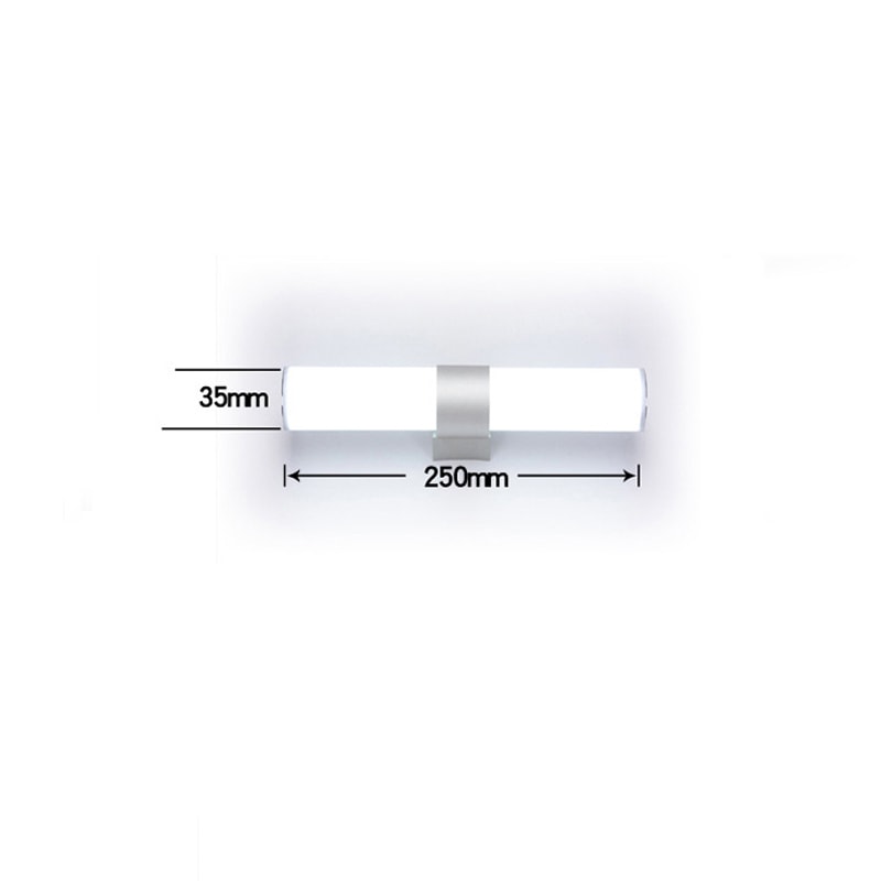 Nordic Style Vanity Light for Bathroom, Waterproof Mirror Lamp with Warm White for Bedroom