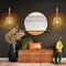 Living Room Woven Light Bedside Lamp Led Rattan Wall Lamp Bedroom E27 Retro Hemp Rope Decor Fixture 2