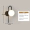 Black Gold Interior LED Wall Lamps Wall Lights With Bulb For Bedroom LED Wall Sconce For Home Light 4