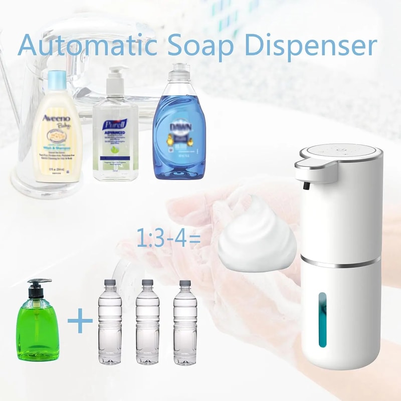 Automatic LiquidFoma Soap Dispenser Touchless Electric Dispenser USB Rechargeable With Infrared Sen 4