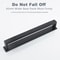 No Drill Black Stainless Steel Towel Holder Self Adhesive Bathroom Towel Rack Wall Shower Shelf 4