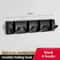 Nail Free Folding Door Hooks Towel Hanger Punch Wall Rack Hook Coat Clothes Holder For Bathroom Kit