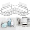 Stainless Steel Triangular Household Bathroom Storage Rack, Durable Shampoo Soap Storage Shelves for Kitchen Use