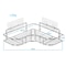 Stainless Steel Triangular Household Bathroom Storage Rack, Durable Shampoo Soap Storage Shelves for Kitchen Use