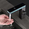 Intelligent LED Digital Display Bathroom Basin Faucet Brass Deck Mounted Washbasin Hot Cold Water M 1