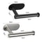 Stainless Steel No Punching Wall Mounted Toilet Paper Holder Rustproof Bathroom Kitchen Roll Paper 3