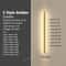 Minimalist Wall Lamps Line Light Long Strip Outdoor Garden Wall Lamp For Villa Background Decoratio 7