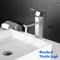 Matte Black Lavatory Basin Sink Bathroom Faucet Deck Mounted Hot Cold Mixer Taps Sink Tap Crane 0