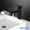 Matte Black Lavatory Basin Sink Bathroom Faucet Deck Mounted Hot Cold Mixer Taps Sink Tap Crane 4