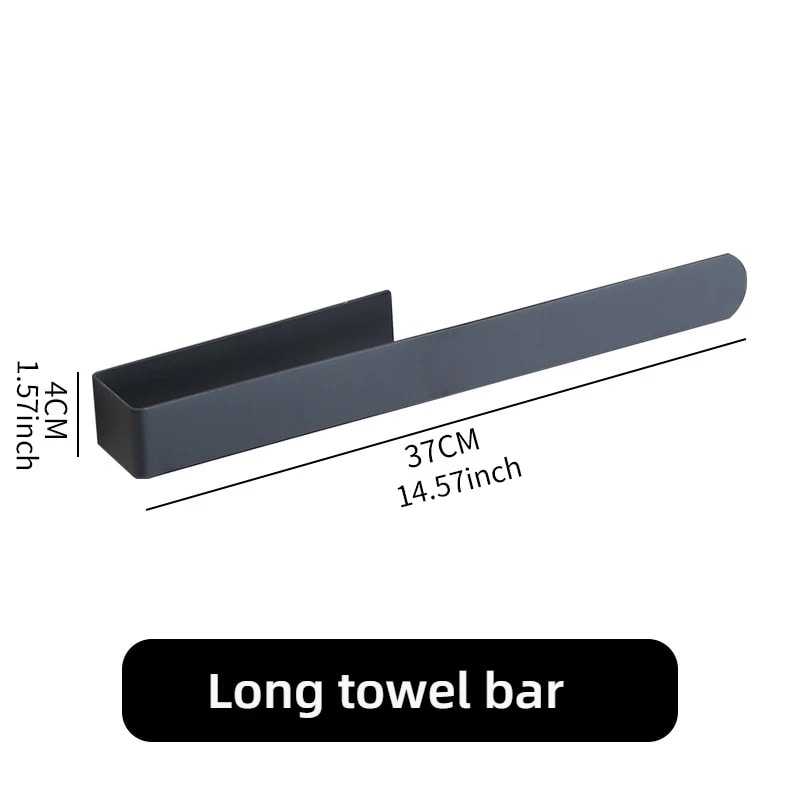 Bathroom Towel Rack Nonpunched Selfadhesive Towel Rack Kitchen Hand Towel Rack Household Organizer 2
