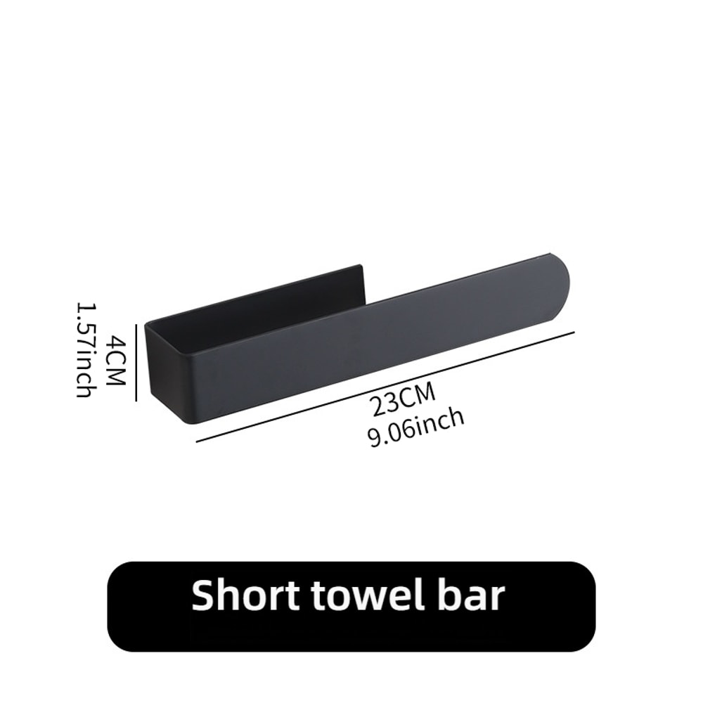 Bathroom Towel Rack Nonpunched Selfadhesive Towel Rack Kitchen Hand Towel Rack Household Organizer 4