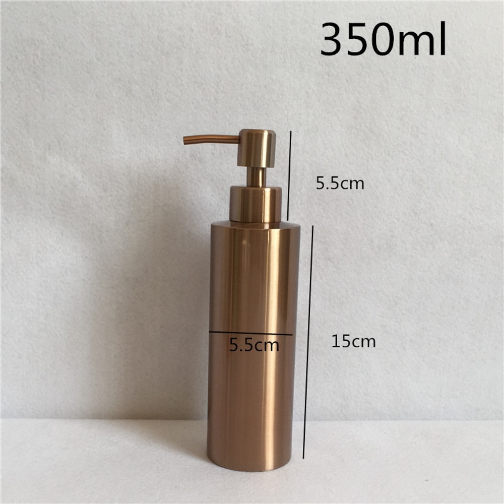 Stainless Steel Liquid Soap Dispenser Bottle Silver Rose Gold Lotion Pump For Hand Soap 2