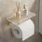 Gold Luxury Toilet Paper Holder Bathroom WallMounted Tissue Hanger PunchFree Acrylic Roll Paper Hol 0