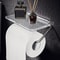Gold Luxury Toilet Paper Holder Bathroom WallMounted Tissue Hanger PunchFree Acrylic Roll Paper Hol 4